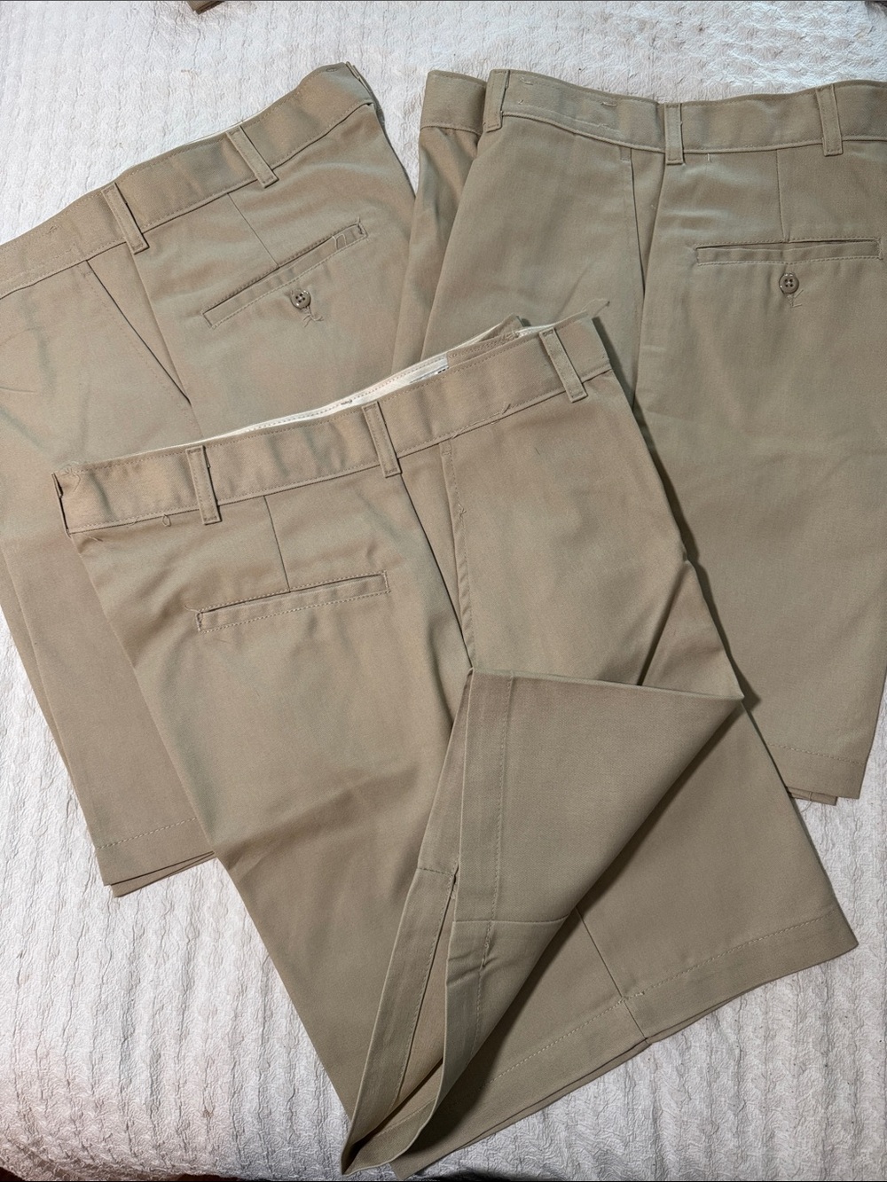Men's Flat Front Work Shorts in Khaki